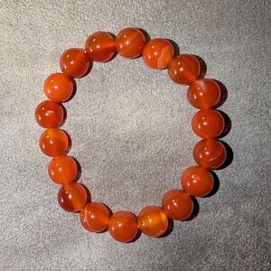 Carnelian Beaded Bracelet